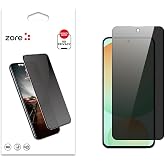 Zore Galaxy ile uyumlu S24 FE New 5D Privacy Temperli Ekran Koruyucu Siyah