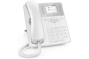 SNOM D735 Globale Desk telefono ITSPA 2020 Award, ad alta risoluzione 2.7” Graphical display TFT, 32 Self-etichettatura tasti funzione, 8 fisiche, PoE, DSP, 2x Gigabit Ethernet, USB; Bianca; 00004396