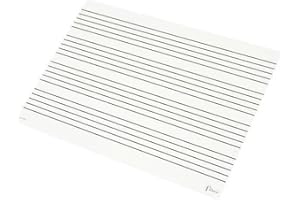 Fuzeau – Ardoise Blanche Musicale Effaçable À Sec 22x31 Cm – 4 Portées Recto Et Verso Vierge – Support Solide Et Réutilisable – Idéal Pour Apprendre La Musique – Enfants Dès 6 Ans – Réf. 7535