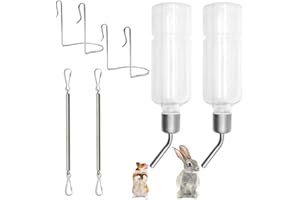 YDHfdc Abbeveratoio per Conigli e Roditori, 2 Pezzi da 350ml con Staffa