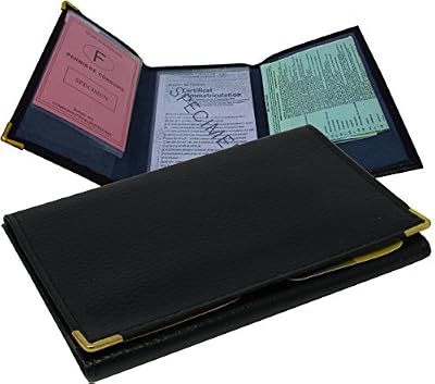 MJ MAMJACK 1951 MAMJACK® Étui Permis Carte Grise Assurance Homme Femme En Cuir
