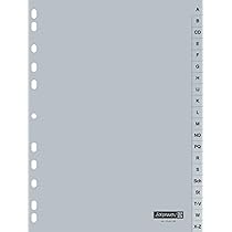 Divisori Per Raccoglitori Favorit - 20 Tacche Alfabetiche A-Z, Foratura Universale, 14.8x21cm (Bianco) - Foto 9