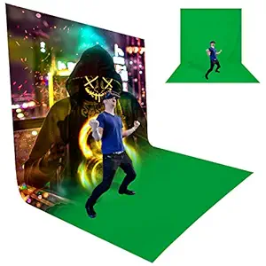 LimoStudio 10 x 20 ft. Chroma Key, Non-Woven Fabric Solid Color Green Screen Photo Backdrop Studio Photography, Non-Gloss Reflective Fabrication, A - Grade Premium Green Backdrop Screen, AGG3030