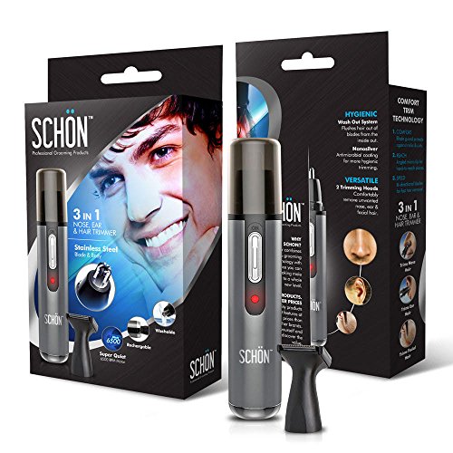 Best Rechargeable Nose Hair Trimmer -- Premium Quality Stainless Steel Won't Break! Lifetime Warranty and 100% Money-Back Guarantee of Satisfaction!