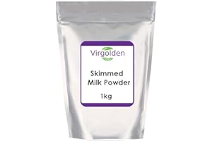 Skimmed Milk Powder 1kg by Virgolden - Discover The Convenient Powdered Alternative to Fresh Milk for Cooking, Baking, and Drinking, Low in Fat