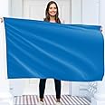 Solid Blue Flag – Plain Blue Flag - Double-sided Print – 90G polyester - Double Seam - 2 brass eyelets, large 5ft x 3ft