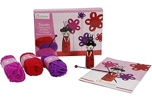 Avenue Mandarine 42710O- Lavoro a maglia, Scatola creativa di lavoro a maglia per bambini, Introduzione al cucito a partire dai 7 anni, Istruzioni incluse