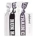 Popband Active Sport Ponytail Holders, Run Hard Train Cute