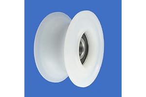 ZSCALE ZAB-S C60/25LL Profil- Kunststoffrolle mit Kugellager für Seil Polyamid Ø29-Ø60 Rollen (C60/25LL)