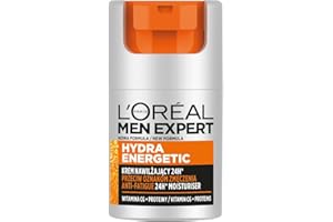 ‎L'ORÉAL L'Oréal Paris Men Expert Hydra Energetic Krem do twarzy, nawilżający 24h, przeciw oznakom zmęczenia, 50 ml
