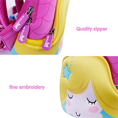 BINGONE Kids Backpack 3D Mermaid Princess Children School Travel Bags Waterproof