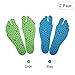 Produktbild Nakedfeet Unisex  2 Paar (4 Stück) Hautfreundliches Fußsohlentape / Klebesohlen In Blau Und Grün In L ( 25-34cm) Von Amathings