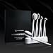 Make up Brushes Set MYCARBON White Oval Brush Cosmetic Set With Stable Base Holder Eyeshadow Brushes Foundation Brush Blusher Lipstick Brush Toiletry Tools Kit Toothbrush Shape