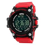 Skmei Bluetooth Smartwatch Herren Sport Wasserdicht Ios Kompatibel Schrittzähler Smart Watch Fitness Tracker mit Kamerafunktion Kalorienzähler