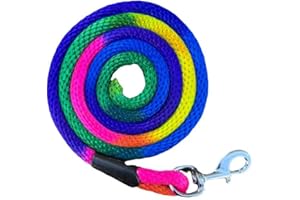 EQUIPRIDE Horse Lead Rope for Headcollar Heavy Snap Rainbow Coloured Rust Free 2 meters