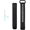 Siwetg - Cinturino di ricambio in silicone per smartwatch Huawei Band 2/Band 2 Pro nero