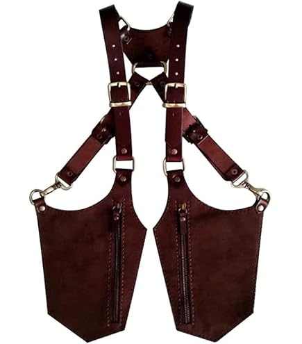 Sac Bandoulière Caché Anti-vol LAANCOO - Style Cowboy Rétro, Cuir PU, Pour Homme - Pour Voyage, Ville, Extérieur