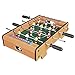 Price comparison product image Invero® Deluxe Mini Wooden Table Top Football Foosball Family Fun Game - Indoor and Outdoor Soccer Set includes 12 Men, 2 Balls, 2 Scorers - 51 x 51 x 10 cm
