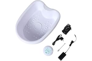 WAKECTS Pediluvio Idromassaggiatore Plantare Piedi, Ionico Detox pediluvio Cleanse SPA Machine Foot Spa Vasca Health Care Set, Vasca per piedi a ioni negativi, 24W