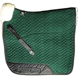 Engel Reitsport Lammfell Schabracke Stoff grün (Schabra 1) farbenfroh: mit 12 Lammfell Farben kombinierbar!