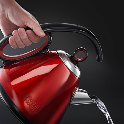 Russell Hobbs 21281-70 Legacy Red Wasserkocher mit innovativem Griff, 2400 Watt, rot - 3