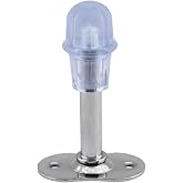 FEYZAYAPI Kapı Stoperi Tamponu Krom 8 cm Metal Kapı Durdurucu Tutucu Kapı Stopu Silikonlu