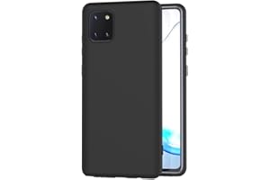 AICEK Funda Compatible Samsung Galaxy Note10 Lite, Negro Silicona Fundas para Samsung Note10 Lite Carcasa Galaxy Note10 Lite Negro Silicona Funda Case (6,7 Pulgadas)