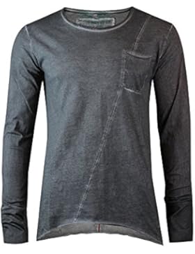 trueprodigy Casual Herren Marken Long Sleeve mit Brusttasche, Oberteil cool und stylisch mit Rundhals (Langarm...