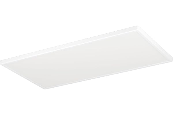 EGLO connect.z Smart Home LED-taklampa för badrum Rovito-Z, ZigBee | app- och Alexa-röststyrning, varmvit-kallvit, RGB, dimbar taklampa för badrum, vit, IP44, 57x30 cm