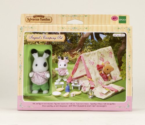 Imagen 3 de Sylvanian Families 2210 - Equipo de acampada con figurita de conejo [Importado de Alemania]