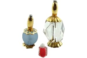 Melody Jane Miniatura Dormitorio Baño Completo Casa de Muñecas Set de Accesorios de Señora Perfume Botellas A