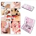 NUOLUX 12pcs Manicure Pedicure Sets Stainless Steel With Pink Case
