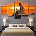 Produktbild Mddjj Wand Modulare Bild Foto 5 Panel Buddha Leinwand Kunstdrucke Poster Home Decoration Wohnzimmer Moderne Gemälde Kunstwerk Dekoration