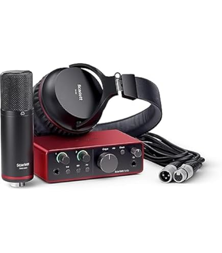Focusrite Scarlett 2i2 Studio 3rd Gen USB Audio Interface Bundle