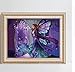 Produktbild Diamond Cross Stitch 5D Diy Diamond Embroidered Full Square Diamond Mosaic Cartoon Girl Butterfly Bead Work Decoration Rahmenlose 18X24 Inch