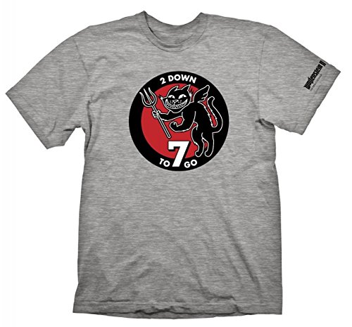 Preisvergleich Produktbild Gaya Entertainment T-Shirt Wolfenstein 2 - Blazkowicz Patch [grau, S]