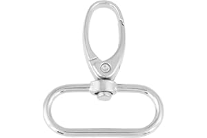 Leopacat Enganche Llavero,AleacióN de Zinc Cierres de Bolsa Clips de Gatillo Giratorio 360° Llavero Ganchos Para CordóN Hacer Llaveros Joyas,Bolsos de Mano Manualidades Accesorios de Bricolaje 32mm