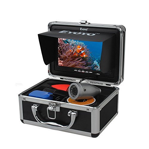 Eyoyo Buscador de Peces 50m Cámara de Pesca submarina 7 Pulgadas TFT FHD LCD LED Luz 4500mAh IP68 Impermeable (50M)