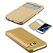 Produktbild View Case für Samsung Galaxy S7 EDGE Handy Schutz Hülle mit transparenter Rückseite Klapp Tasche ScorpioCover champagner gold / transparent