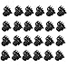 24Pcs Ladies Black Plastic Mini Hairpin 6 Claws Hair Clip Clamp