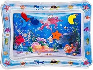 MWSLY Baby Kids Water Play Mat Toys Inflatable Tummy Time Leakproof Water Play Mat, Fun Activity Play Center Indoor and Outdoor Water Play Mat for Baby