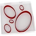Set of 5 Oval Cutters Fondant Polymer Cookie Icing Crafts Clay