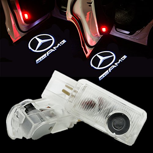 HUAYIN Coche Logo Proyector luces puerta, 2 PC Coche Logo Puerta Iluminación