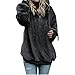 Produktbild Sannysis Hoodie Damen Bauchfrei Hooded Sweatshirt Mantel Winter Warme Wolle Reißverschluss Taschen Baumwolle Mantel Outwear