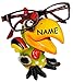 Produktbild alles-meine.de GmbH Brillenhalter -  lustiger Vogel - Hahn  - incl. Name - stabil aus Kunstharz - universal Größe - für Kinder & Erwachsene / Brillenhalterung - lustiger Brille..