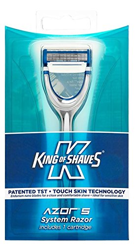 King of Shaves Azor 5 System Razor (With 2 Cartridges)