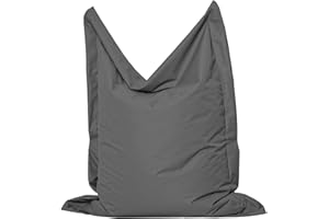 MB MILLINDABAG Rectangular Bean Bag for Children, Teenagers and Adults, Beanbag, Sitting & Lounging, Indoor & Outdoor, Gaming Suitable and Already Filled Seat Cushion (Anthracite, M - 100 x 145 cm)