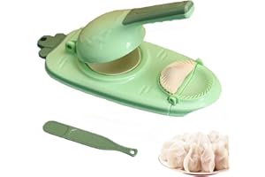 SHESHY 2-in-1 Dumpling Maker Machine, Dumpling Skin Shape Manual Dough Press Dumpling Mould