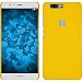 Produktbild PhoneNatic Case für Huawei Honor V8 Hülle gelb gummiert Hard-case + 2 Schutzfolien