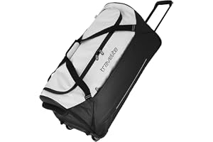 Travelite Trolley resväska med hjul av vattenavvisande material, Vit, 71 cm / 97 Liter, Rullresväska av vattenavvisande mater